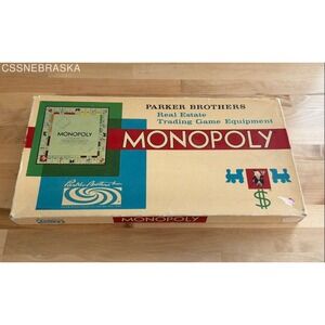 Vintage 1961 edition of the Monopoly board game Parker Brothers